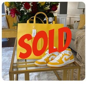 🛑SOLD🛑 Lrg Yellow Authen Telfar Shop’n Bag, brand new in org ok wtags+dust bag